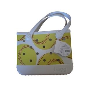 11" Bogg Bag Softball fastpitch tote New with Tags Yellow and White